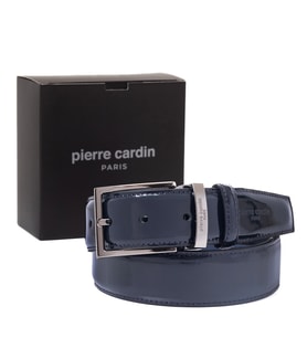 Pierre Cardin Rugan Deri Erkek Kemer (En 3,5 cm) PC-2209R (Lacivert)