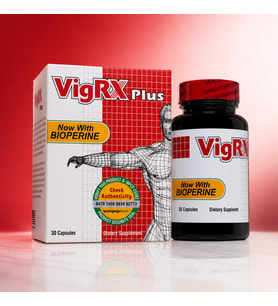 VigRX Plus Bioperine İçeren Erkeklere Özel Takviye Edici Gıda,Geliştirici, Sertlik,Performans 30 Kapsül