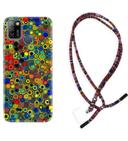 INFINIX Smart 4 5 6 Zero 8 S5 Pro Kılıf Boyun Asklı Rasta Silikon Nazar Boncukları 1746