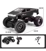 1:14 4x4 Cybertruck Rc Kumandalı Uzaktan Kumandalı Araba 2.4 Ghz Işıklı Siyah 35 Cm