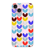PrintiFy iPhone 15 ile Uyumlu Water Color 1  Kamera Korumalı Şeffaf  Kılıf