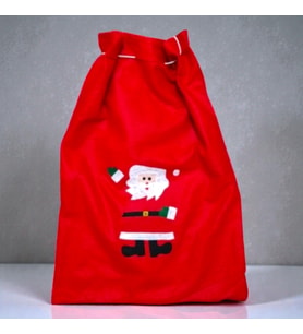 YILBAŞI HEDİYE ÇUVALI NOEL BABA HEDİYE ÇUVALI 70X50 YILBAŞI SÜSLERİ