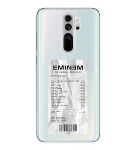 Redmi Note 8 Pro Uyumlu Eminem Tasarımlı Şeffaf Telefon Kılıfı