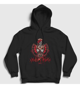 Presmono Unisex Siyah Nurse Bring Me The Horizon Kapüşonlu Sweatshirt 21065tt
