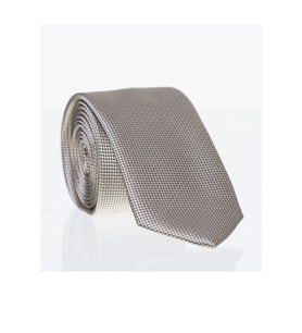 Açık Gold Slim Fit Düz Renk Dokuma Kravat / DDK-15