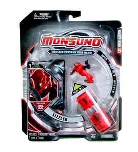 MONSUNO Fırlatma Kapsülü ve Oyun Kartı, Lisanslı Sizzler Figür