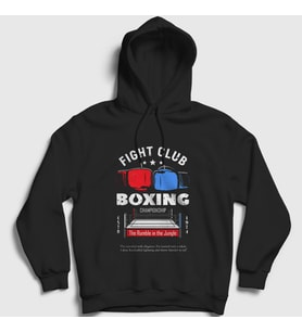 Presmono Unisex Siyah Boxer Ufc Mma Hediye Boksör Boks Kapüşonlu Sweatshirt 496170tt