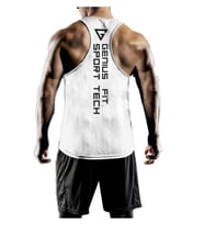 Erkek Dry Fit Y-back Gym Fitness Sporcu Atleti Genıus-fıt (Beyaz)