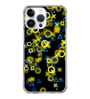 Apple iPhone 14 Pro Max Uyumlu Köşe Korumalı Antişok Kapak Semboller Tasarımlı Şeffaf  Kılıf