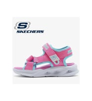 Skechers Sola Glow Sandal 303024L-HPAQ Işıklı Ortopedik Çocuk Sandalet