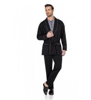Pierre Cardin Robdöşambırlı Uzun Kollu Pijama Atlet Boxer Çorap Damat Çeyizlik Set