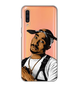 Samsung Galaxy A50 - A30S Uyumlu Tupac Tasarımlı Şeffaf Telefon Kılıfı