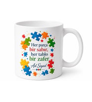 Puzzle Severlere Özel Tasarım Baskılı Porselen Kupa Bardak Hediye