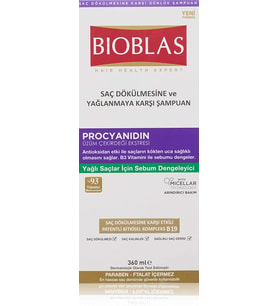 Bioblas Prociyanidin 360 Ml Yağlanma&Dökülme Karşıtı Şampuan (1 x 360 ml)