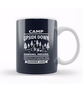 Stranger Things Camp Upside Down Indiana Kupa Bardak Porselen