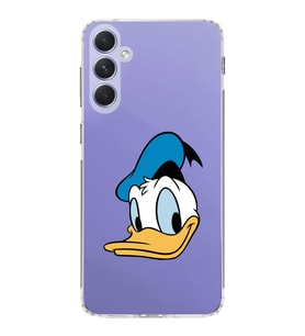 Samsung Galaxy A54  Kamera korumalı Kapak Donald Duck Tasarımlı  Şeffaf Kılıf