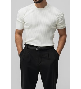 Erkek Likralı Loose Fit T-Shirt