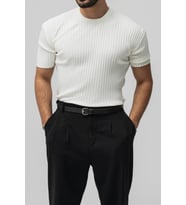 Erkek Likralı Loose Fit T-Shirt