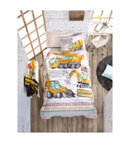 Cotton Box Junior Ranforce Nevresim Takımı Tek Kişilik Track Turkuaz Fıtted