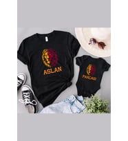 Sarı Kırmızı Aslan Parçası Baba Oğul Kız TEK ÜRÜN FİYATIDIR KOMBİN YAPMAK İÇİN EN AZ 2ADET SEPETE EK