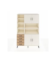 Hyperion Dolap 9 Raflı 4 Çekmeceli 4 Kapaklı 132x44x195 Aytaşı-Aytaşı/Çam
