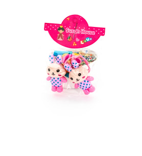 Biem Tavşanlı Lastik Toka Açık Pembe