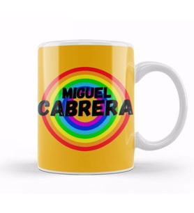 Michelangelo Quotes Gift   Vintage Retro Rainbow Style Kupa Bardak Porselen