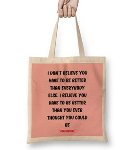 Motivational Quotes sayings - Entrepreneurs İnspiration SuccessWork Gifts Bez Çanta Uzun Saplı