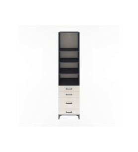 Hyperion Dolap 4 Raflı 4 Çekmeceli 60x44x243 Antrasit-Aytaşı