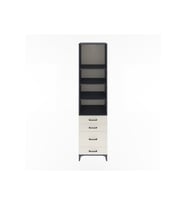 Hyperion Dolap 4 Raflı 4 Çekmeceli 60x44x243 Antrasit-Aytaşı