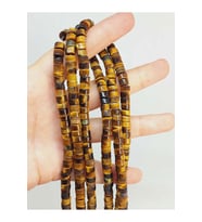 Bileklik Boy Kaplan Gözü Taşı Şekilli 6x3mm Yarım Dizi (49454) (18CM UZUNLUĞUNDADIR)