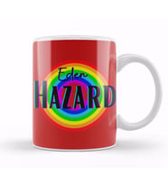 Eden Hazard   Vintage Retro Rainbow Style Kupa Bardak Porselen