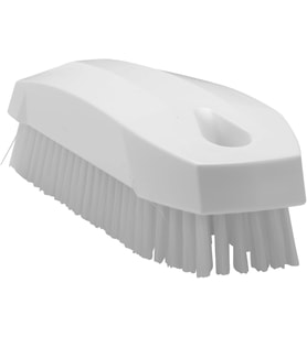 Lexroo (6440, Beyaz) - 64405 Tırnak Fırçası, Polyester, 2,5 cm - 2,5 cm x 10 cm - 1,3 cm, Beyaz