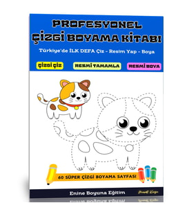 Profesyonel Çizgi Boyama Kitabı (Profesyonel Çizgi Çalışmaları)