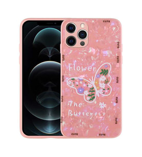 Apple iPhone 12 Pro Kılıf Desenli Sert Silikon Zore Mumila Kılıf Pink Flower