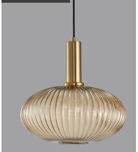 Rsylight Rustik Dekoratif Metal Modern Bal Opal Camlı Tekli  Avize