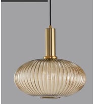 Rsylight Rustik Dekoratif Metal Modern Bal Opal Camlı Tekli  Avize