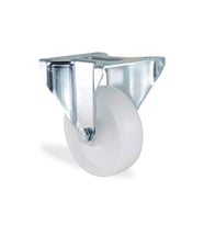 Sabit Tablalı 100x50 Mm Teker Poliamid Beyaz Burçlu Ağır Yük Tekeri