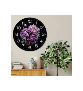 bilge Tasarım retro Duvar Saati 35 x 35 CM (Çok Renkli)