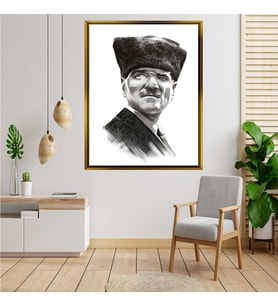 ÇERÇEVELİ ATATÜRK TABLO S217