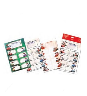 CARS DERS PROGRAMLI 3 LÜ OKUL ETİKETİ