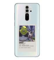 Redmi Note 8 Pro Uyumlu Shrek Minimalsit Poster Desenli Şeffaf Telefon Kılıfı