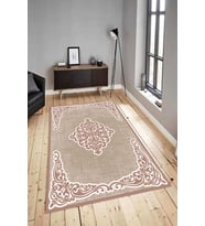 Dijital Baskılı Yıkanabilir Kaymaz Modern Renkli Salon Halısı Mutfak Halısı Yolluk ND-HY-806 (Kahverengi)