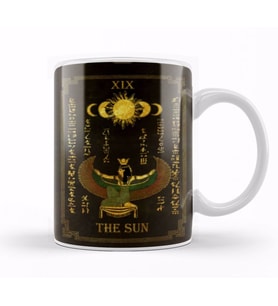 Tarot Quot The Sun Quot Goddess Isis Black Version 01 Kupa Bardak Porselen