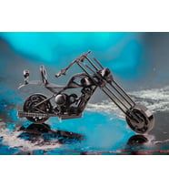 Nostaljik Retro El Yapımı Metal Motosiklet Modeli Dekoratif Biblo Vitrin Süsü Ev Yeni Yıl Hediyesi 3 (Çok Renkli)