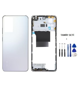 Xiaomi Redmi NOTE 12 PRO -4G- FULL KASA Arka Kapak Takım BEYAZ - TAMİR SETİ