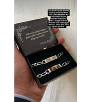 ÇİFTLERE ÖZEL GÖZ BASKILI BİLEKLİK ÇİFT BİLEKLİĞİ -EN GÜZEL HEDİYE (Gümüş Gri)