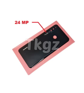 Tkgz Huawei Uyumlu P30 Lite Arka Pil Batarya Kapağı ( Kamera Lensli 24 MP) SİYAH