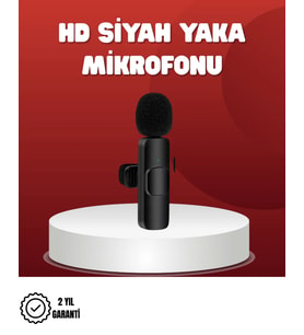 2’li Kablosuz Yaka Mikrofonu iPhone İçin Profesyonel Video Ses