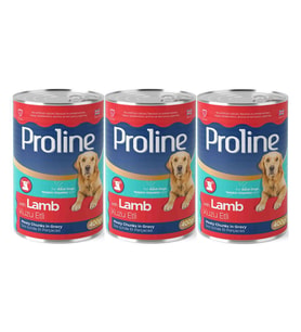 Proline Kuzu Etli Yetişkin Köpek Konservesi 400 Gr*3 Adet (Kahverengi)